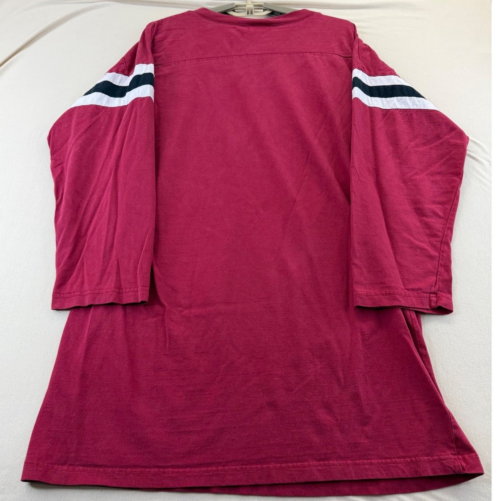 NFL T-Shirt Women S/M Red San Francisco 49ers Jersey Long Sleeve Cotton Sporty - Picture 7 of 7